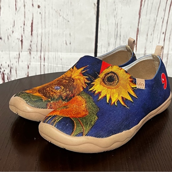 UIN Toledo Sunflower Print Slip-On Unisex Shoes super light and comfortable 7.5 - Picture 9 of 16